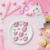 Assiettes En Carton Plaques de papier Cochons (Fête)