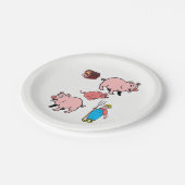 Assiettes En Carton Plaques de papier Cochons (Angle)