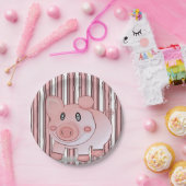 Assiettes En Carton Plaques de papier Cochons (Fête)