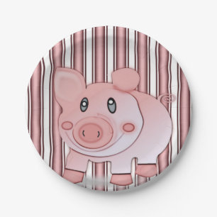 Assiettes En Carton Plaques de papier Cochons
