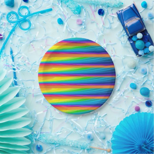 Assiettes En Carton Plaques de papier coloré (Fête)