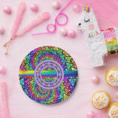 Assiettes En Carton Plaques de papier coloré (Fête)