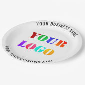 Assiettes En Carton Plaques de papier commercial promotionnelles perso (Angle)