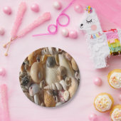 Assiettes En Carton Plaques de papier Coquillages (Fête)