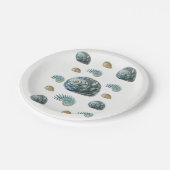 Assiettes En Carton Plaques de papier Coquillages (Angle)