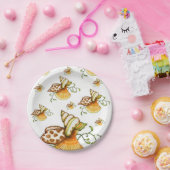 Assiettes En Carton Plaques de papier Coquillages (Fête)
