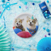 Assiettes En Carton Plaques de papier Corgis Party (Fête)