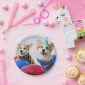 Assiettes En Carton Plaques de papier Corgis Party (Fête)