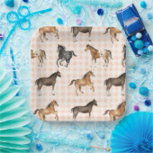 Assiettes En Carton Plaques de papier Country Horse (Fête)