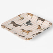 Assiettes En Carton Plaques de papier Country Horse (Angulaire)