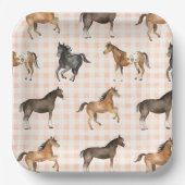 Assiettes En Carton Plaques de papier Country Horse (Recto)