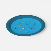 Assiettes En Carton Plaques de papier crevettes (Angle)