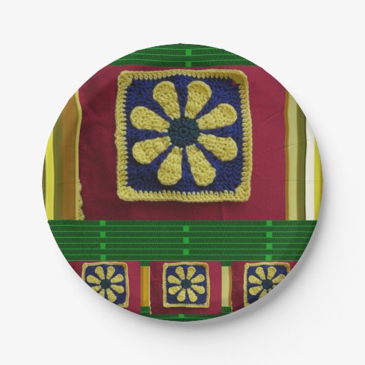 Assiettes En Carton Plaques de papier Crochet (Devant)