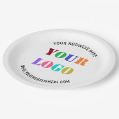 Assiettes En Carton Plaques de papier d'affaires personnalisées Logo e (Angle)