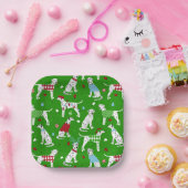 Assiettes En Carton Plaques de papier dalmate de Noël (Fête)