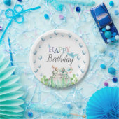 Assiettes En Carton Plaques de papier d'anniversaire à thème Dinosaur  (Fête)