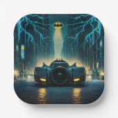 Assiettes En Carton Plaques de papier d'anniversaire Batman Super Hero (Recto)