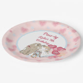 Assiettes En Carton Plaques de papier d'anniversaire de chien paw (Angle)