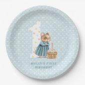 Assiettes En Carton Plaques de papier d'anniversaire de la souris (Devant)