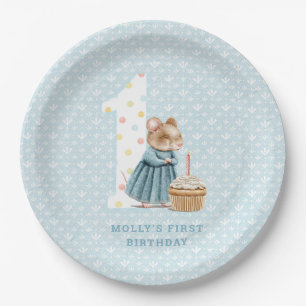 Assiettes En Carton Plaques de papier d'anniversaire de la souris
