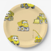 Assiettes En Carton Plaques de papier d'anniversaire des véhicules de (Devant)