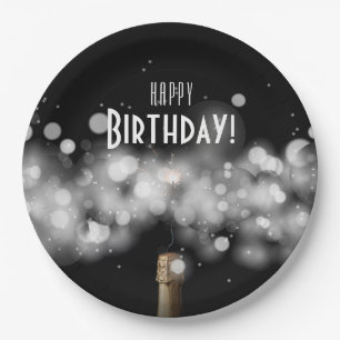 Assiettes En Carton Plaques de papier d'anniversaire élégantes pour Ch