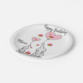 Assiettes En Carton Plaques de papier d'anniversaire, éléphant (Angle)