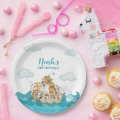 Assiettes En Carton Plaques de papier d'anniversaire Noah's Ark (Fête)