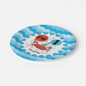 Assiettes En Carton Plaques de papier d'anniversaire personnalisées po (Angle)