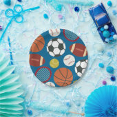 Assiettes En Carton Plaques de papier d'anniversaire sport étoilé (Fête)