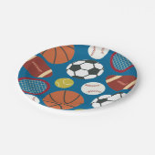 Assiettes En Carton Plaques de papier d'anniversaire sport étoilé (Angle)