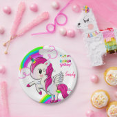 Assiettes En Carton Plaques de papier d'anniversaire, Unicorne (Fête)