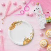 Assiettes En Carton Plaques de papier d'automne Citrouille simples (Fête)