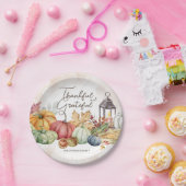 Assiettes En Carton Plaques de papier d'automne Russe, Citrouille de T (Fête)