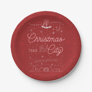 Assiettes En Carton Plaques de papier de 7 po pour Noël