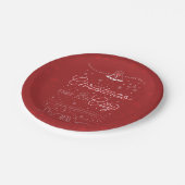 Assiettes En Carton Plaques de papier de 7 po pour Noël (Angle)