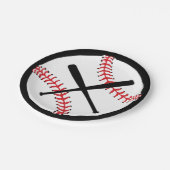 Assiettes En Carton Plaques de papier de baseball (Angle)