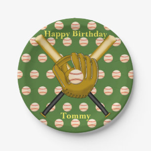 Assiettes En Carton Plaques de papier de baseball