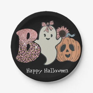 Assiettes En Carton Plaques de papier de caisse d'Halloween