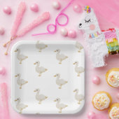 Assiettes En Carton Plaques de papier de canard de Pâques (Fête)