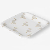 Assiettes En Carton Plaques de papier de canard de Pâques (Angulaire)