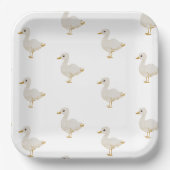 Assiettes En Carton Plaques de papier de canard de Pâques (Recto)