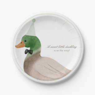 Assiettes En Carton Plaques de papier de canard vert