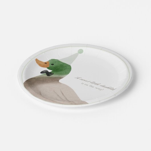 Assiettes En Carton Plaques de papier de canard vert (Angle)