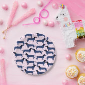 Assiettes En Carton Plaques de papier de chien enrobées (Fête)