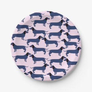 Assiettes En Carton Plaques de papier de chien enrobées