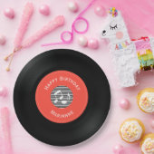 Assiettes En Carton Plaques de papier de conception Vinyl Records (Fête)