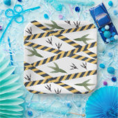 Assiettes En Carton Plaques de papier de construction Dinosaur (Fête)