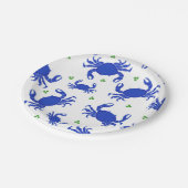 Assiettes En Carton Plaques de papier de crabe bleu (Angle)