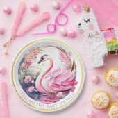 Assiettes En Carton Plaques de papier de cygne (Fête)